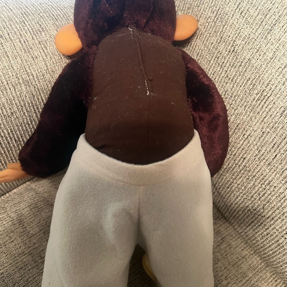 Vintage plush monkey with rubber face - Picture 4 of 4